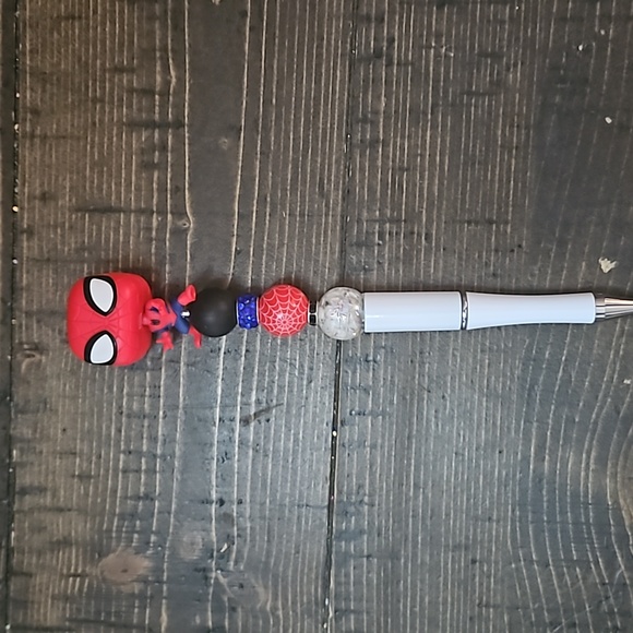 Spider-Man - bobblehead Funko Pop Pen Hand Crafted - Picture 3 of 4